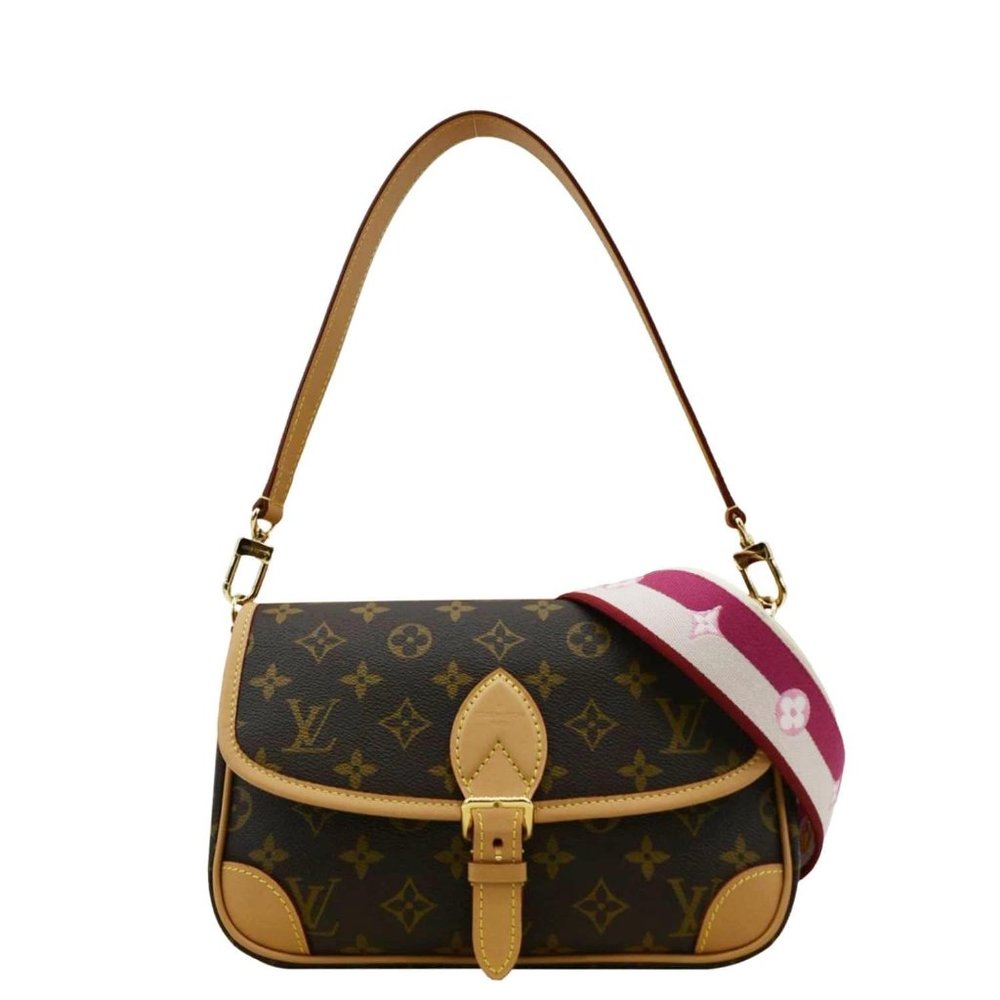LOUIS VUITTON Diane Monogram Canvas Crossbody Bag Brown - Picture 1 of 11
